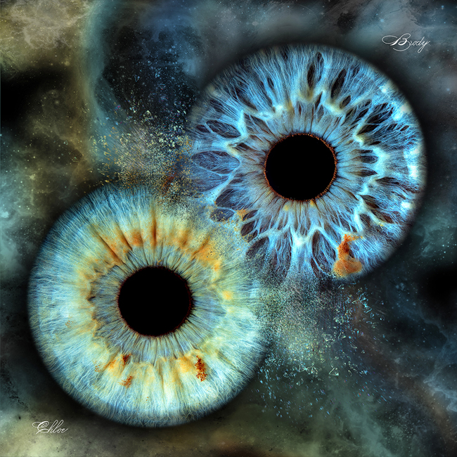 2 EYES (COLLISION - UNIVERSE) | For Partners or Siblings